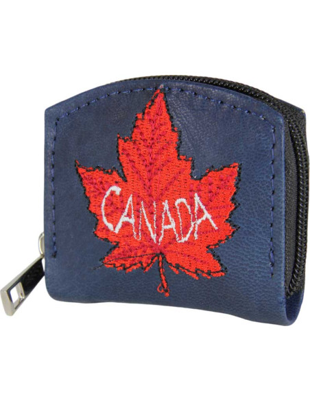 Porte-monnaie bleu Canada