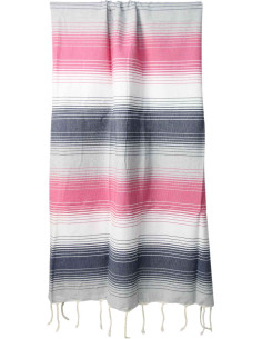 Pink, grey and navy gradient fouta