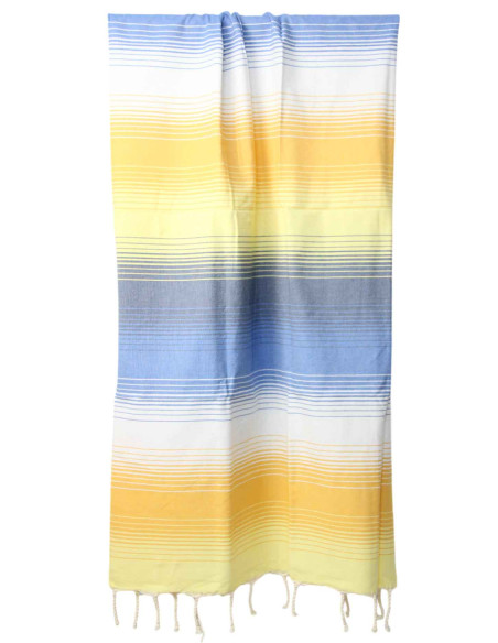 Blue and yellow gradient fouta