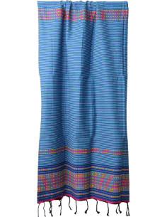 Blue fouta with thin stripes