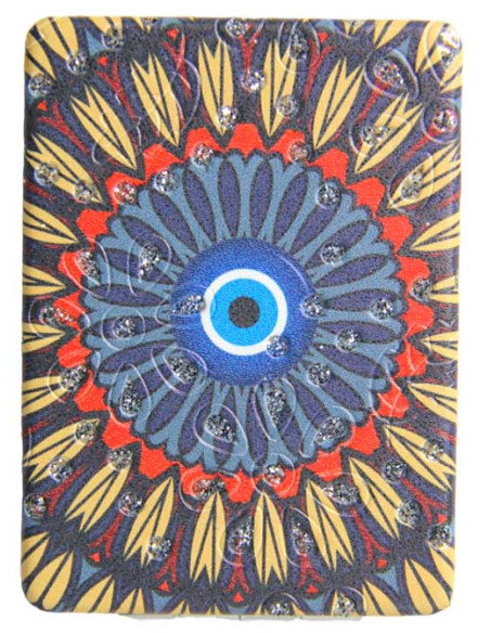 Face-à-main à mandala et œil bleu