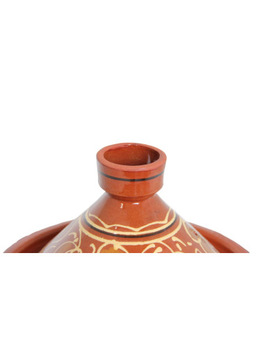 Hand-Painted Moroccan Clay Tagine 28 cm (11 in)...