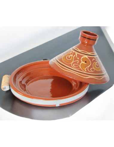 Hand-Painted Moroccan Clay Tagine 28 cm (11 in)...