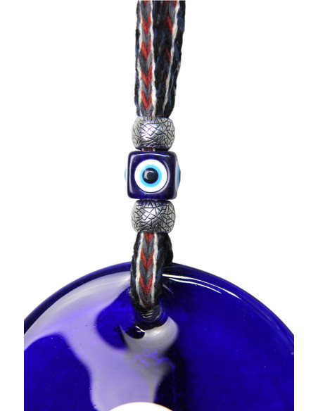 Extra-large hanging blue eye with tassel