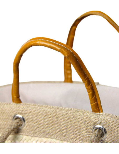 Yellow wicker bag model 1