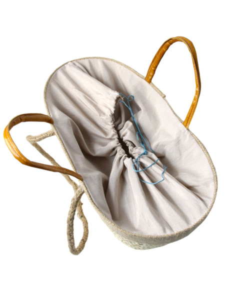 Yellow wicker bag model 1