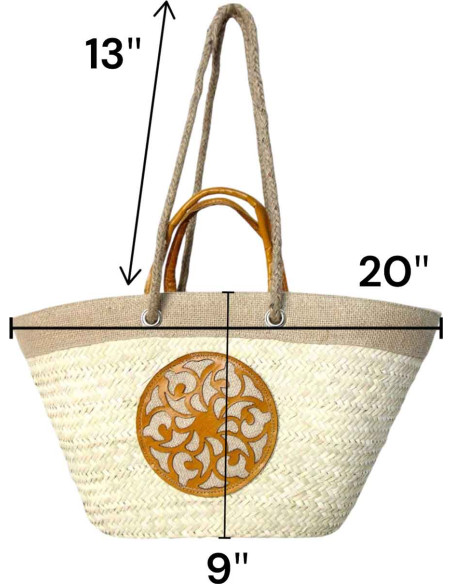 Yellow wicker bag model 1