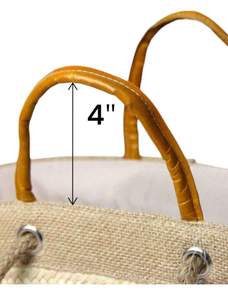 Yellow wicker bag model 1
