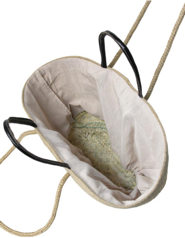 Sac en osier modèle 2 noir