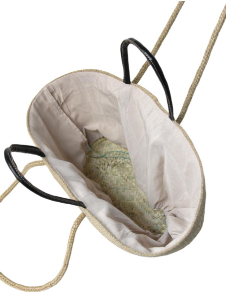 Sac en osier modèle 2 noir