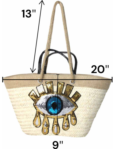 Sac en osier modèle 2 noir