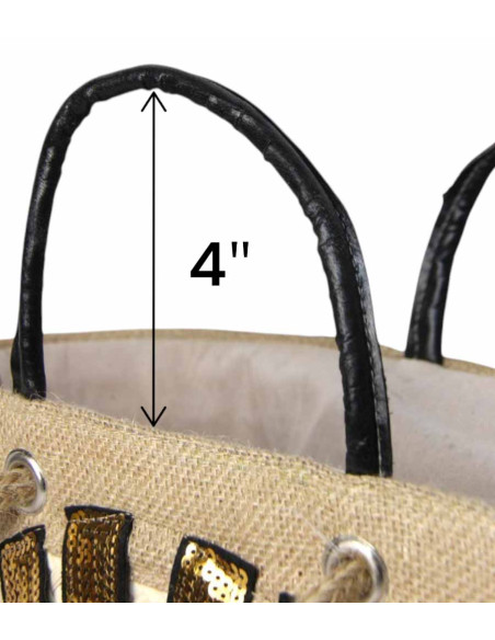 Sac en osier modèle 2 noir
