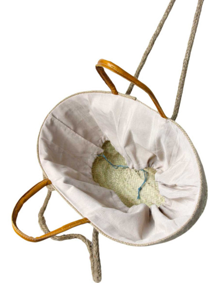 Sac en osier modèle 2 jaune