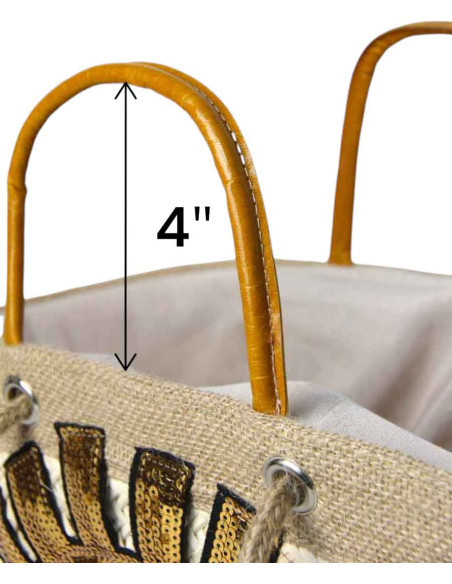 Sac en osier modèle 2 jaune