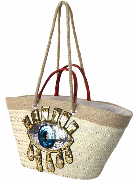 Red wicker bag model 2