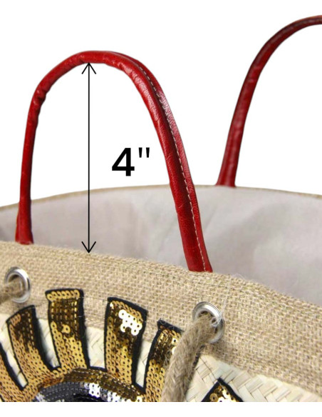 Sac en osier modèle 2 rouge
