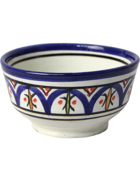Ensemble soupière avec bols bleu