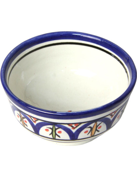 Ensemble soupière avec bols bleu