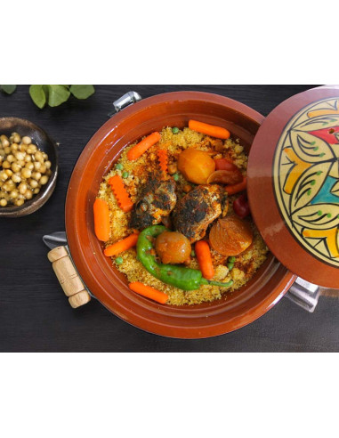 Tajine marocain en terre cuite 30 cm (12 po) –...