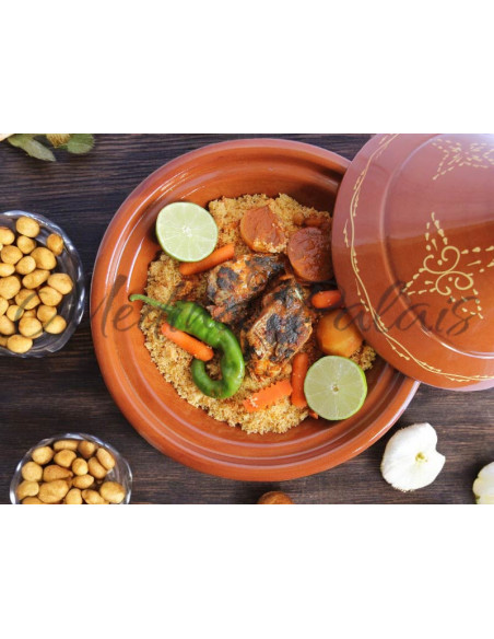 Moroccan Clay Tagine 20 cm (8 in) – Serves 1 to 2