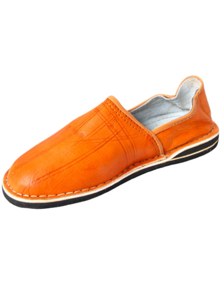 Babouche marocaine Danbira orange