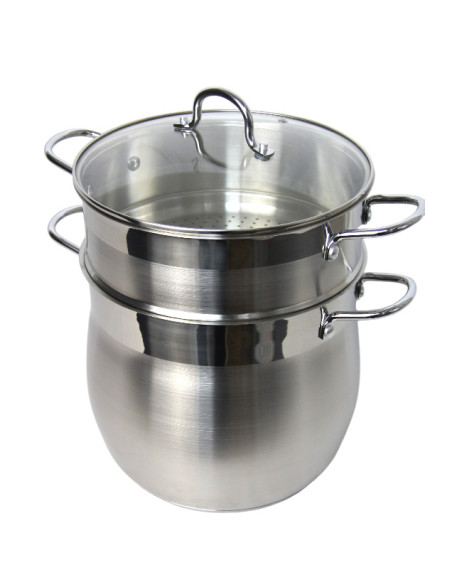 Couscoussier en inox 6 L – Finition satinée