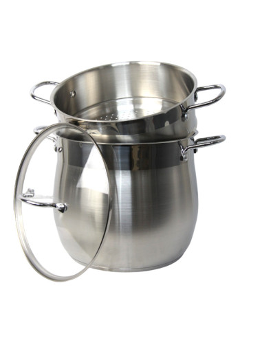 Stainless Steel Couscous Steamer 6 L – Brushed