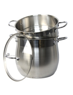Couscoussier en inox 8 L – Finition satinée