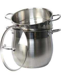 Couscoussier en inox 12 L – Finition satinée