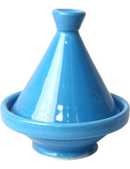 Mini tajine marocain bleu ciel 4,25 pouces