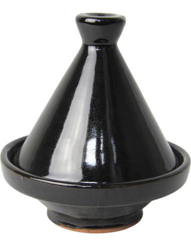 Mini tajine marocain noir 4,25 pouces