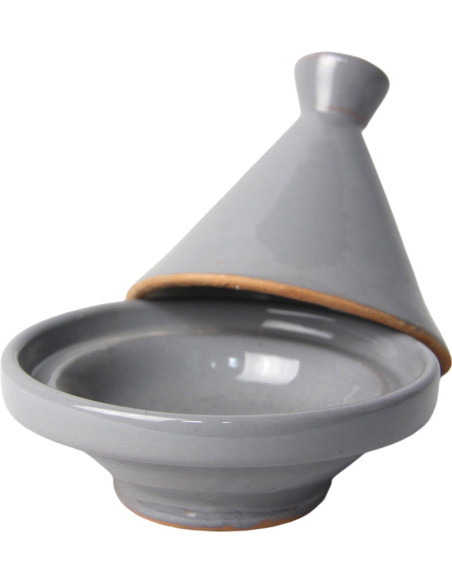 Mini tajine marocain gris 4,25 pouces