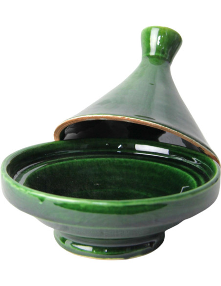 5-inch green Moroccan mini tagine