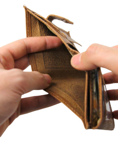 Unisex caramel leather wallet
