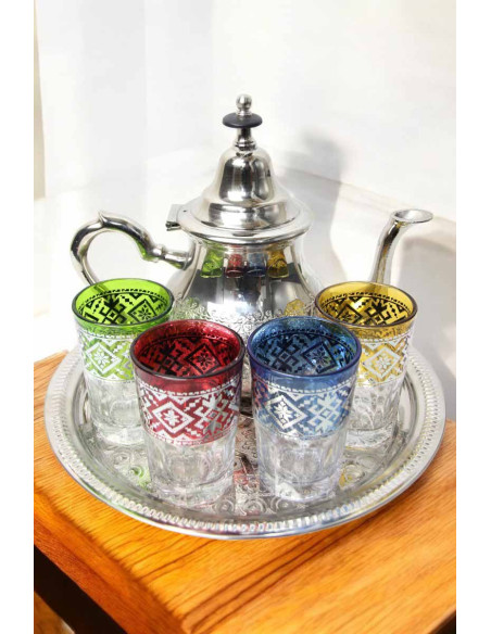 Service à thé marocain Salé – 4 personnes, théière 1 L