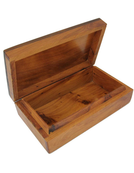 Boîte en bois de thuya à marqueterie de losanges