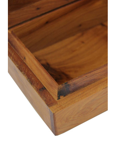 Decorated thuya wood box