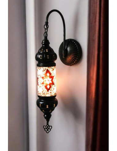Purple cylindrical wall sconce