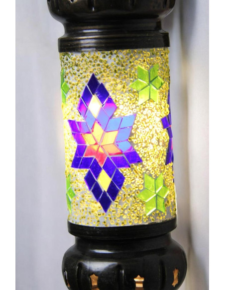 Applique cylindrique colorée