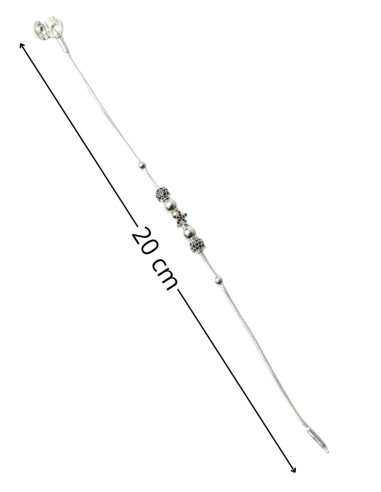 Silver bracelet with star charm