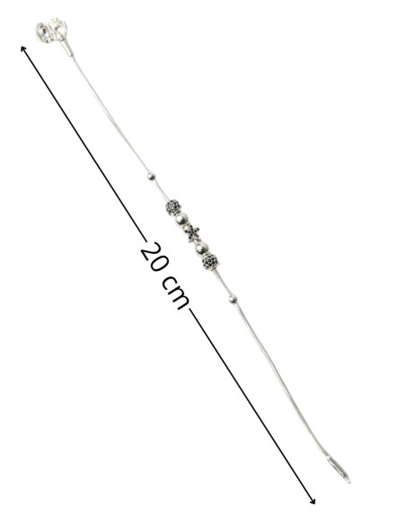 Silver bracelet with star charm