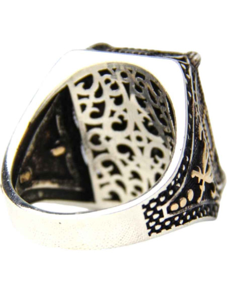 925 Silver Ring with Onyx Stone