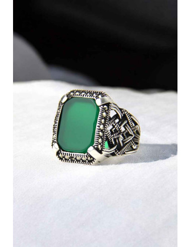 Bague en Argent 925 avec Pierre de Zircon