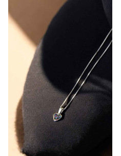 Collier en argent 925 à cœur