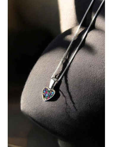 Collier en argent 925 à cœur
