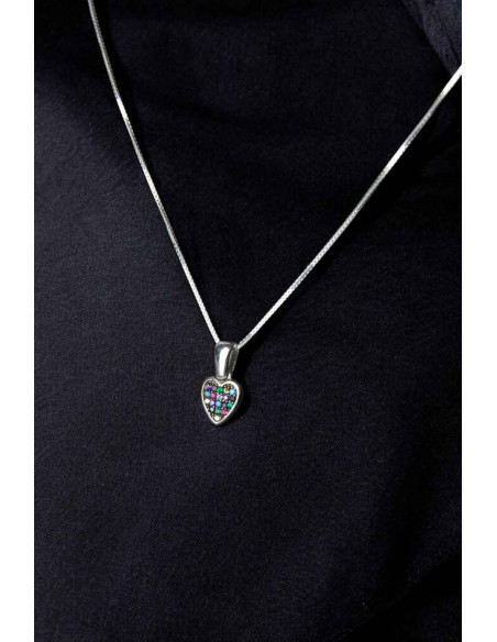Collier en argent 925 à cœur