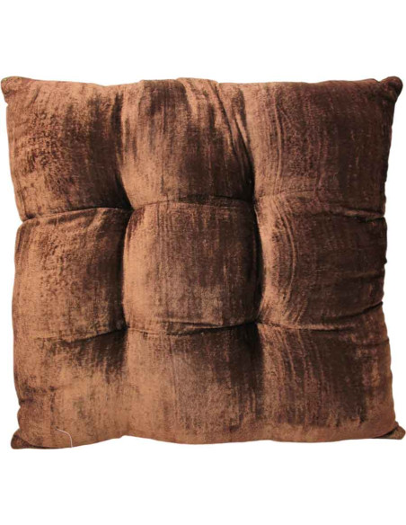Coussin de couleur marron