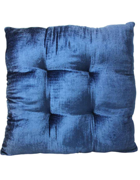 Coussin indien de couleur bleue