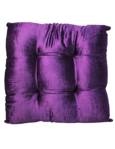 Indian cushion, quilted purple 2