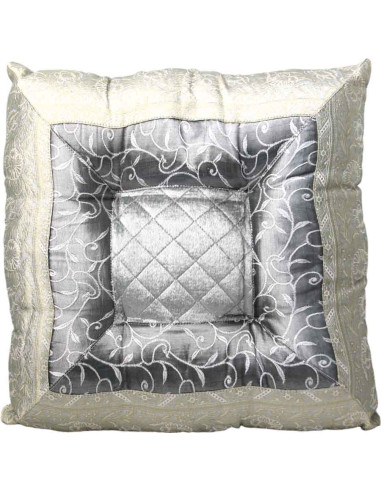 Coussin indien gris